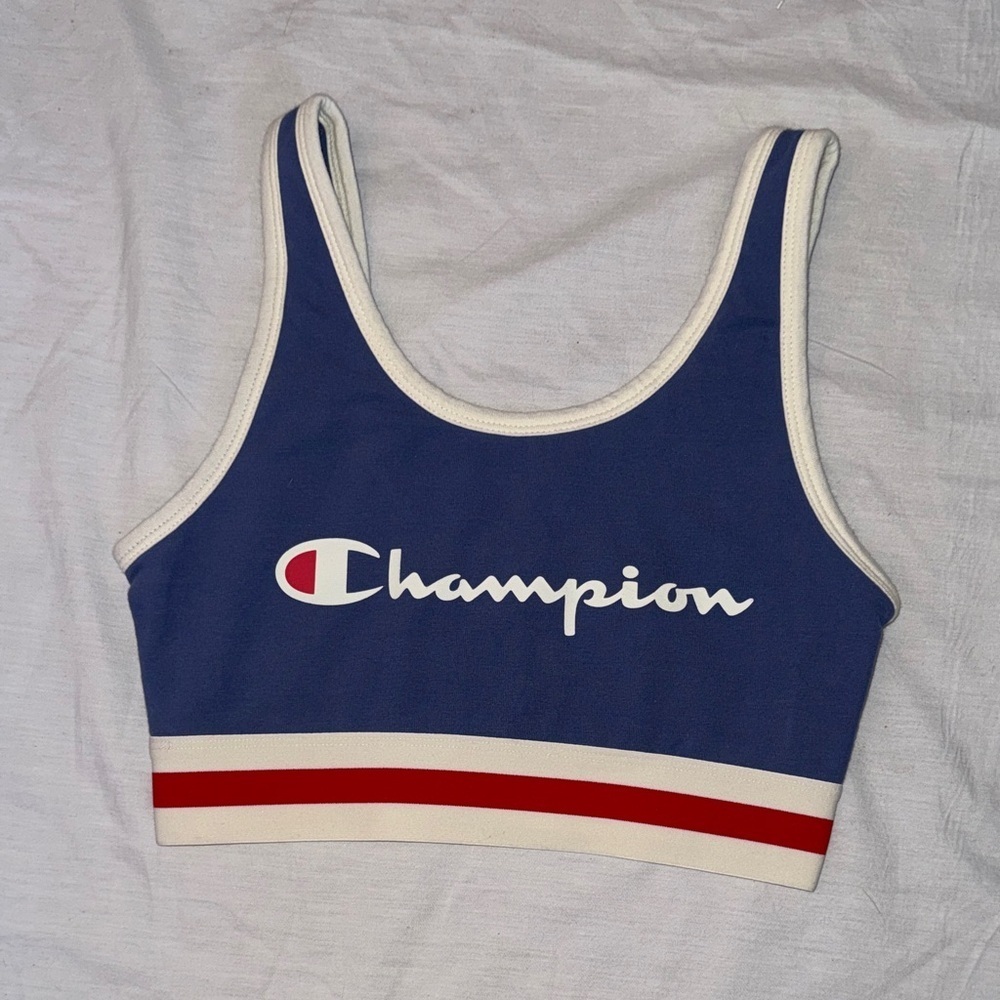 Champion Navy and Red Sports Bra